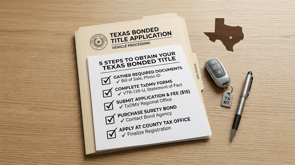 5 simple steps to use a bonded title service Texas solution