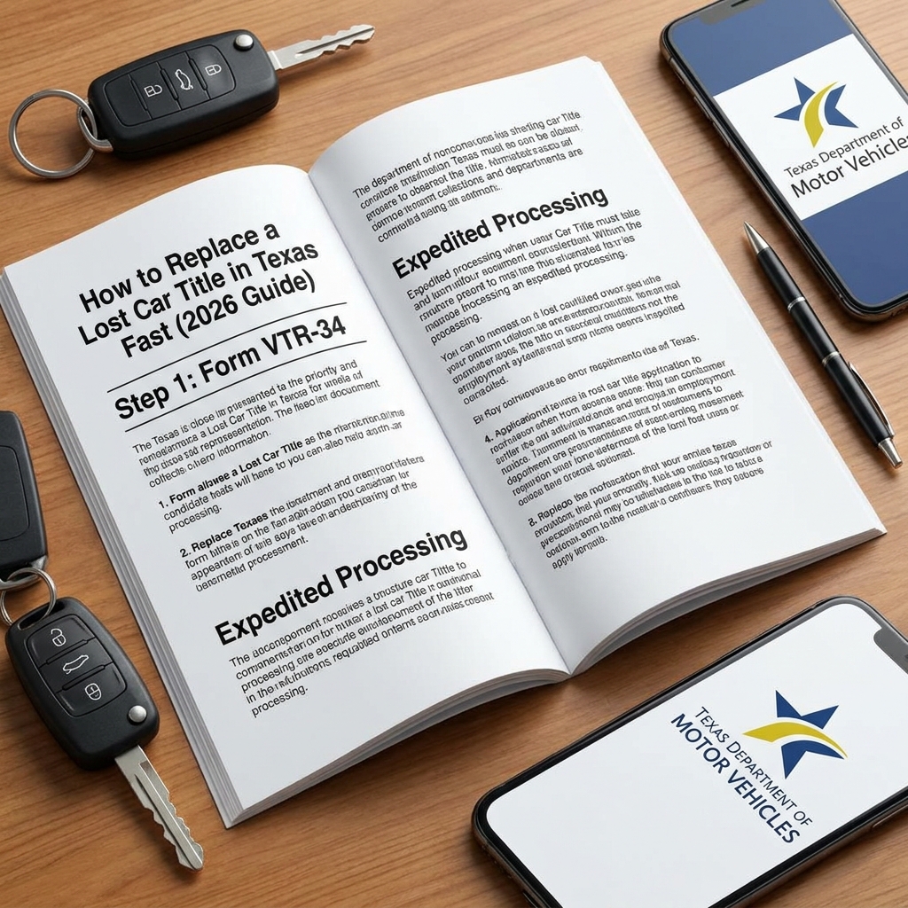 How to Replace a Lost Car Title in Texas Fast (2026 Guide)