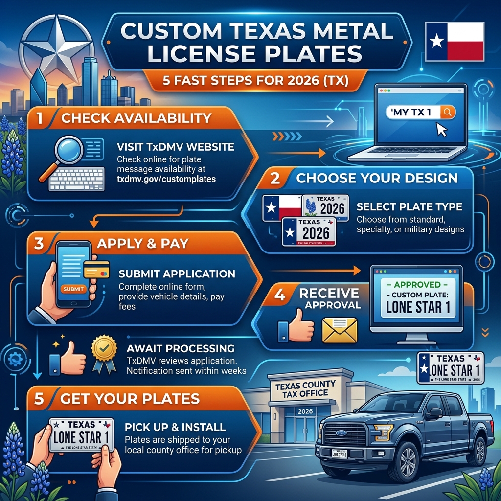 Metal License Plates Custom